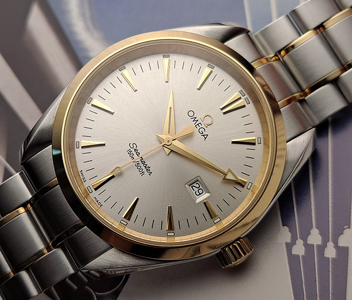 Omega Seamaster SS & YG Aqua Terra Quartz Wristwatch Ref. 2317.30